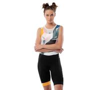 SIROKO - Culotte Ciclismo para Mujer Bx Jungle - S - Negro/Blanco/Verde