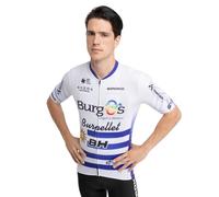 SIROKO - Maillot de Ciclismo - Burgos Burpellet BH BBBH Campeon Uruguay - M - Blanco/Azul