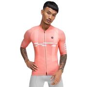 SIROKO - Maillot de Ciclismo Verano M3 Mustair - S - Verde Ceniza/Blanco