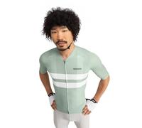SIROKO - Maillot de Ciclismo Verano M3 Mustair - XL - Verde Ceniza/Blanco