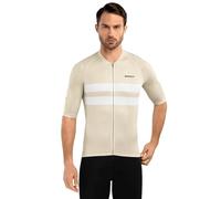 SIROKO - Maillot de Ciclismo Verano M3 Swift - M - Beige/Blanco
