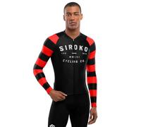 SIROKO - Maillot Manga Larga para Ciclismo M2 Rider - XS - Negro/Rojo
