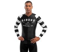 SIROKO - Maillot Manga Larga para Ciclismo M2 Summit - XL - Negro/Blanco