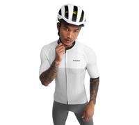 SIROKO - Maillot para Ciclismo M2 Granfondo - S - Blanco/Gris