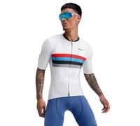 SIROKO - Maillot para Ciclismo M2 Westfalia - S - Blanco/Rojo