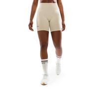 SIROKO Mallas Deportivas Cortas sin Costuras Fitness Dynamic Beige 2XS-XS