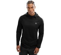 SIROKO Sudadera con Capucha Entrenamiento Fitness Black Square Negro S
