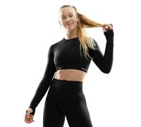SIROKO - Top Deportivo Sin Costuras de Manga Langa Tempo - 2XS-XS - Negro