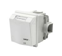 SiRoX CEE - Enchufe empotrable de 5 pines, 400 V, 16 A, IP44, antisalpicaduras, color blanco