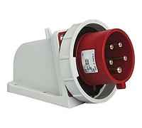 SIROX® Enchufe de pared CEE IP 67, 5 pines, 400 V, corriente de 6 h, 32 A, inversor de fases, sí, contactos niquelados no.