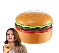 SIRSEON - Calentador de manos eléctrico con batería, calentador de manos recargable y ligero en forma de hamburguesa para Acción de Gracias, Navidad, cumpleaños y