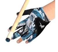 Sirseon Guantes de billar izquierda, guantes de piscina para mano izquierda, Guantes de piscina elásticos para mano izquierda, Guantes de billar multifuncionales resistentes para padre, novio, tío,