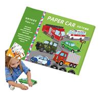Sirseon Juguete de avión para niños, juego de papel para avión - Kit creativo para hacer aviones de papel con papel | Papel versátil para aviones de juguete de papel para niños