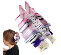 Sirseon Lindas pinzas para el cabello para niñas, pinzas para el cabello coloridas,Pinzas para el cabello multifuncionales en forma de libro | Pasadores de pelo ligeros, garra de pelo para mujer para