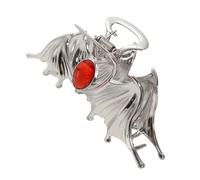 Sirseon Pinzas para el pelo de Halloween, pinzas para el pelo góticas - Pinzas para el cabello para niñas de metal con diseño de murciélago aterrador | Pasadores de pelo con pinza de cocodrilo gótica,