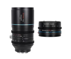 SIRUI 100mm T2.9 1.6X Lente anamórfica de fotograma Completo Lente de Cine Conjunto con Adaptador anamórfico 1.25x (Montaje RF)