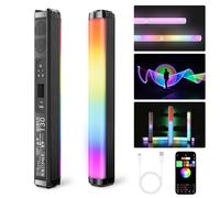 SIRUI Barra de luz LED RGB de 30 W, Tubo de luz T30, 2500 K ~ 7000 K, 2580 Lux/0,5 m (Negro)