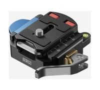 Sirui Base de liberación rápida Arca estándar con base panorámica y placa intercambiable para trípodes de aluminio QC-55P