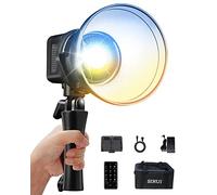 SIRUI C60B Bi-Color LED Video Light, 60W de luz continua para la fotografía, CRI 96 TLCI 98, CCT 2800K-7000K, 12 FX incorporados, luz de estudio ultra-silenciosa, montaje Bowens, reflector,control APP