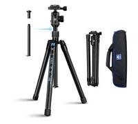 Sirui Carbon Fiber Trpode con cabezal de bola E-10 360 59.8 Trpode de cmara compacta AT-125 Liberacin rpida Legas plegables inversas columna cen