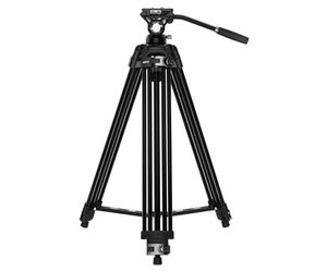 Sirui EL-VT01 Trípode de aluminio de liberación rápida para vídeo con cabezal de vídeo fluido de 190 cm