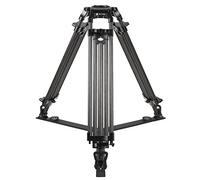 Sirui GFS - 3203 Broadcast de trípode con Funda sin Cabeza (10 x Carbon, 100 mm, Altura 160 cm, Peso semiesférico (4,5 kg, soporta 18 kg) Negro