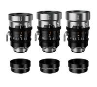 SIRUI IronStar T1.9 1.5X - Juego de lentes anamórficos Cine de 35 mm, 40 mm, 60 mm, enfoque manual con montura PL nativa, montura EF intercambiable, llamarada neutra