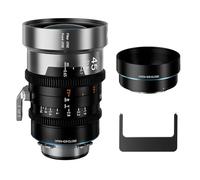 Lente cinematográfico anamórfico SIRUI IronStar T1.9 1.5X, 45mm de enfoque manual con montura PL nativa, montura EF intercambiable, destello azul