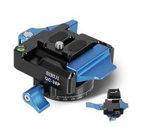 SIRUI Kit de Placa de Liberación Rápida para Arca con Cabezal Panorámico de 360°, Adaptador Universal con Rosca de 1/4" y 3/8", QR Placa para Trípode, Monopie, Estabilizador, Carga 15kg - QC-38P