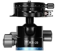 Sirui Cabeza esférica KS-20, cierre rápido, perfil bajo, panorámica 360°, carga máxima 18 kg