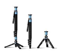 SIRUI Monopié de Cámara, Modular 3 en 1 Monopié de Video Fotográfico de Fibra de Carbono con Soporte de Trípode de 63", Carga Máxima de 12kg / 26LB para Cámaras, DSLR, Videocámara - P-424FS