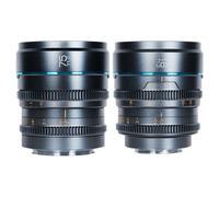 Sirui Night Walker 16 + 75mm T1.2 S35 Manual Focus Cine Lens Set with Case Montura en L Gris metÃ¡lico