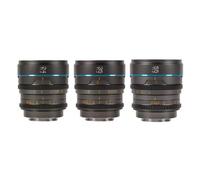 SIRUI Night Walker Lente de Cine con Enfoque Manual Set, 24mm, 35mm, 55mm, Lente de Gran Apertura T1.2 con Montura S35 para X Montura Cameras, para X-H2/H2S, XT-4, XT-3,X-S10, X-S20 (MS-3SXG, Gris)