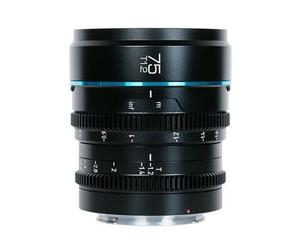 Sirui Night Walker 75mm T1.2 S35 Manual Focus Cine Lens Micro Cuatro Tercios negro
