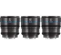 SIRUI Night Walker Lente de Cine S35/APSC con Enfoque Manual Set, 24mm, 35mm, 55mm, Lente de Gran Apertura T1.2 para L Cameras, para Sigma FP, S5/S5II/S5IIX, (MS-3SLG L, Gris)