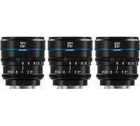 SIRUI Night Walker Lente de Cine S35/APSC con Enfoque Manual Set, 24mm, 35mm, 55mm, Lente de Gran Apertura T1.2 para L Cameras, para Sigma FP, S5/S5II/S5IIX, (MS-3SLB L, Negro)