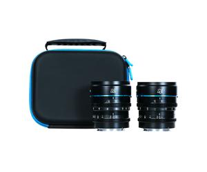 Sirui Nightwalker Juego de 2 lentes de cine T1.2 S35 de 16 mm y 75 mm (montura M4/3, negro)