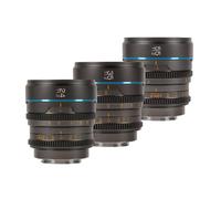 SIRUI Night Walker Lente de Cine con Enfoque Manual Set, 24mm, 35mm, 55mm, Lente de Gran Apertura T1.2 con Montura S35 para X Montura Cameras, para X-H2/H2S, XT-4, XT-3,X-S10, X-S20 (MS-3SXG, Gris)