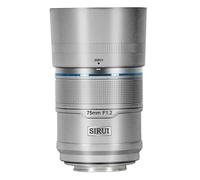 SIRUI Sniper 75mm APS-C Autofocus F1.2 Telephoto Camera Lente para X-T4, X-T5, X-H1, X-H2/H2S, X-T3, X-T30, X-S10 (X-Mount, Silver)
