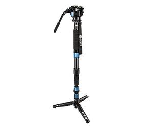 SIRUI P-204SR / VA-5 Monopie con el Soporte de la araña y la Cabeza de Video - Negro