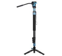 Sirui P-424FL+VA-5 Monopié multifunción de fibra de carbono con cabezal de vídeo VA-5