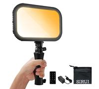 SIRUI Panel de luz LED E30B, 0% - 100% Regulable, 2800 K-7000 K Bicolor, CRI 96 TLCI98, 12 ″ Ultra Compacto Soft Light Panel con Agarre para fotografía de Estudio, transmisión, Youtube