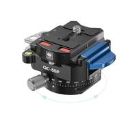 Sirui Base de liberación rápida Arca estándar con base panorámica y placa intercambiable para trípodes de aluminio QC-55P