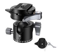 SIRUI Rótula de Bola de Trípode de Perfil Bajo con Placa de Liberación Rápida para Arca, Soporte de Rótula de Bola Panorámica 360° con Orificio Rosca de 1/4" y 3/8", Carga Máxima 10kg, GH30