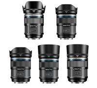 SIRUI Sniper 16mm, 23mm, 33mm, 56mm, 75mm Lente de Enfoque Automático Set, F1.2 Objetivo Gran Angular APS-C, E Mount Lente para A6400, A6700, ZV-E10, FX3/30 (E Mount, Negro)