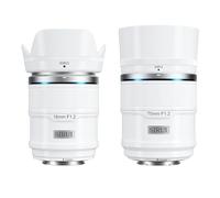SIRUI Sniper 16mm, 75mm Lente de Enfoque Automático Set, F1.2 Objetivo Gran Angular APS-C, X Mount Lente para X-H2s, X-T5, X-M5,X-S20 (X Mount, Blanco)