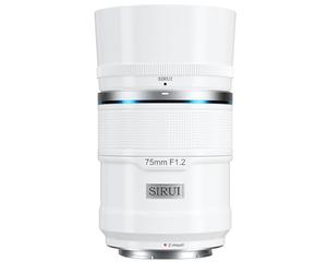 SIRUI Sniper 75mm f/1.2 Lente de Enfoque Automático, Objetivo Gran Angular APS-C,Z Mount Lente para Zfc, Z6, Z50, Z9 (Z Mount, Blanco)