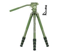 Sirui SP004+G5X TrÃpode de aluminio con cabezal panorÃ¡mico para vÃdeo / compatible con Arca Swiss verde mate