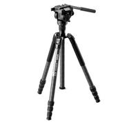 Sirui SP024+B5X Trípode de carbono con cabezal panorámico para vídeo / compatible con Arca Swiss negro