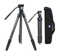 Sirui ST-224 Kit de trípode de fibra de carbono impermeable con cabezal de video fluido compacto VA-5 (ST-224+VA-5)